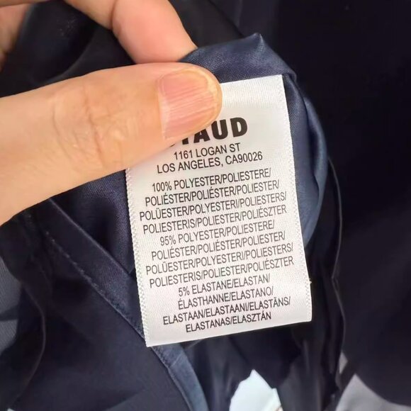 NWT STAUD Livingston Mini Dress Sz4 Navy Blue Cocktail Party Event - Picture 7 of 8